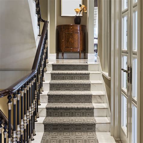 Runners are not installed on the stairs in one piece. Tuftex Pavilion | Stair runner carpet, Stair runner, Diy ...