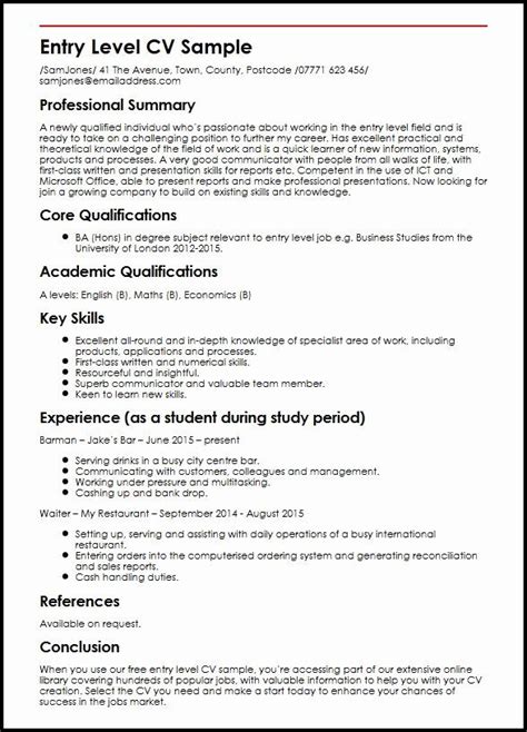 Find more curriculum vitae example for job in our site. Entry Level social Work Resume Best Of Entry Level Cv Sample Myperfectcv in 2020 | Job resume ...