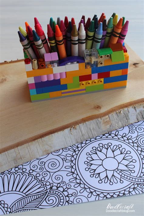 Build a rolling lego sorter for your lego enthusiast. Lego Craft: Crayon Organizer Caddy DIY! | Lego craft, Crayon organization, Crafts