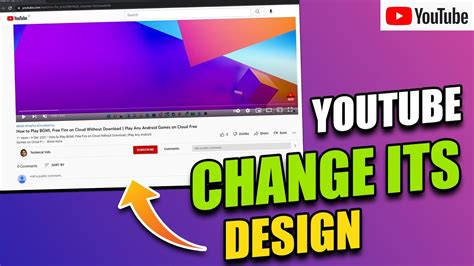 Youtube Changed Its Design Youtube New Layout Subscribe Comment