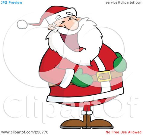 Royalty Free Rf Clipart Illustration Of Santa Laughing 1 By Hit Toon 230770