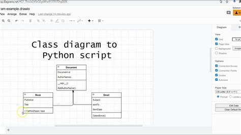 Class Diagram To Python Script Youtube