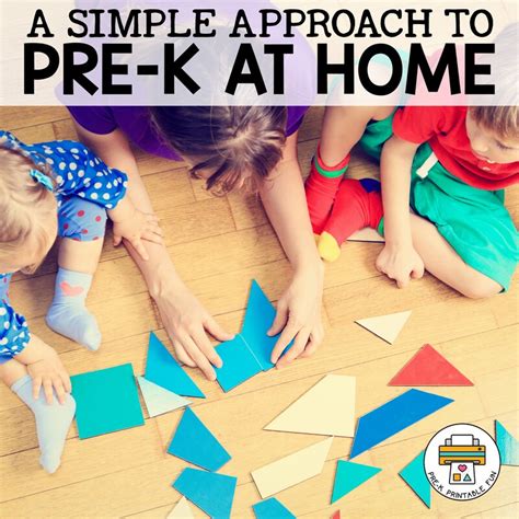 A Simple Approach To Pre K At Home Pre K Printable Fun