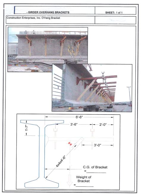 8kip Deep Girder And Wide Overhang Bracket Construction Enterprises Inc