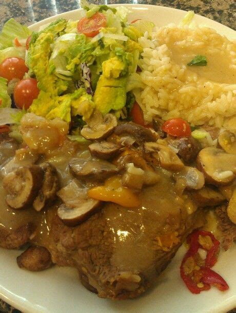 Mix together the soft butter and flour in a small cup, the add into the saucepan with the tomato paste; Ribeye steak with mushroom gravy! | Family meals, Food