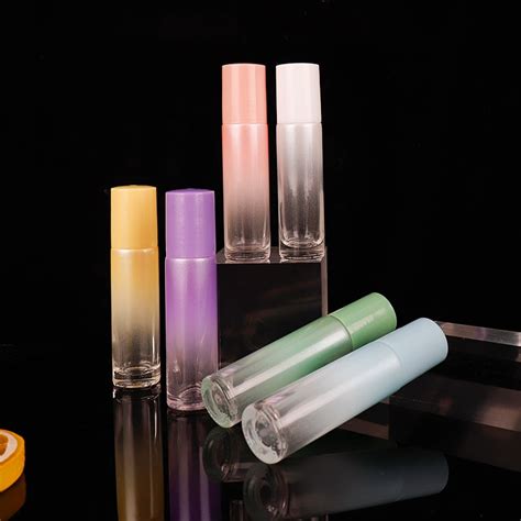 Custom 10ml Gradient Colored Glass Roll On Bottle Manufacture Sepshion