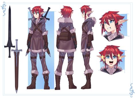 Draw Anime Character Design Sheet For Dnd Vtuber Gameand Comic By