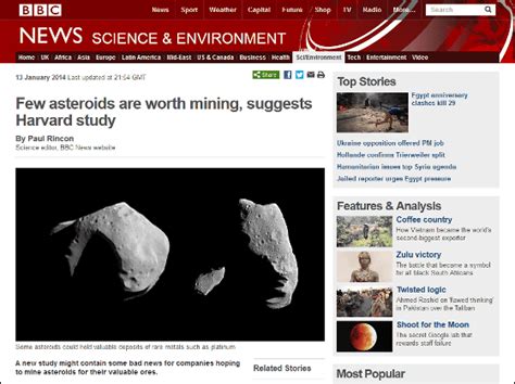 小惑星採掘に暗雲か、投資に見あうだけの成果は得られにくいとの調査結果 Gigazine