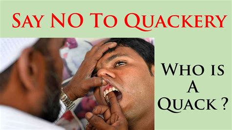 Quackery In Dentistry How To Spot A Quack Youtube