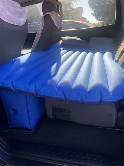 Airbedz Rear Seat Air Mattress W Portable 12v Pump Blue Full Size