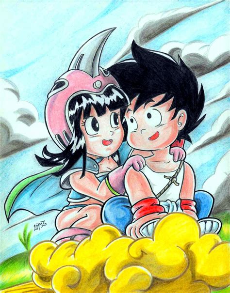 Created by akira toriyama, she first appears in chapter #11 of the dragon ball manga entitled. Goku and Chi Chi by kake07 on DeviantArt