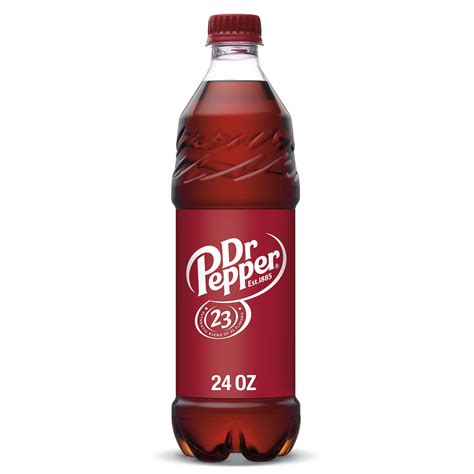 Dr Pepper Soda 24 Fl Oz Bottle
