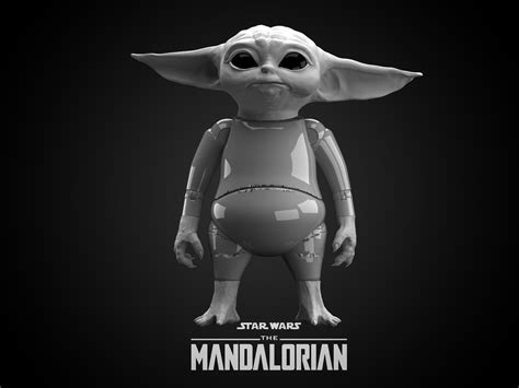 Stl File Baby Yoda Grogu Figure Posable The Mandalorian Beta・3d