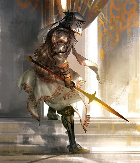 During his magic training which he excels, he befriends the twins, adeltrud addy and archid kid olter and also teaches them his magic skills. long days end with simple knights #art #knights #armor #illustration | Fantasy concept art ...