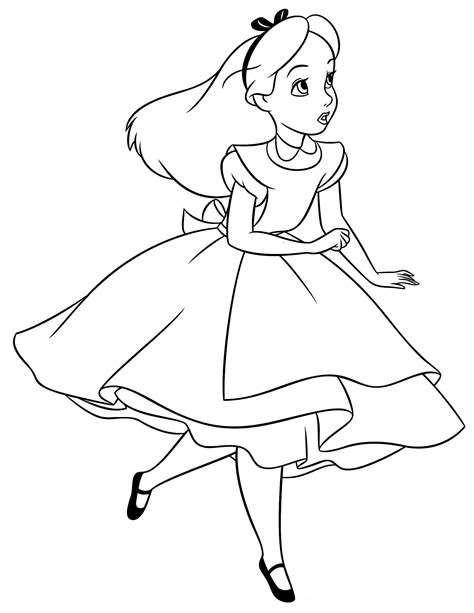 30+ Alice In Wonderland Coloring Pages For Kids | Alice in wonderland