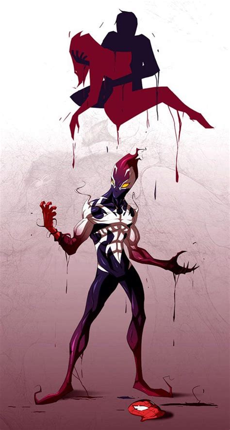 spiderman ultimate symbiote [final] by theredvampx1 symbiotes marvel spiderman art marvel