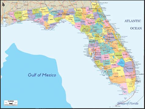 Detailed Map Of Florida Gulf Coast Map