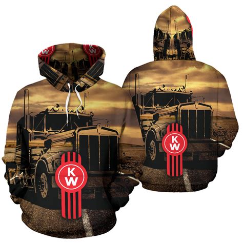 Kenworth All Over Print Hoodie With Free Shipping Today My Car My Rules
