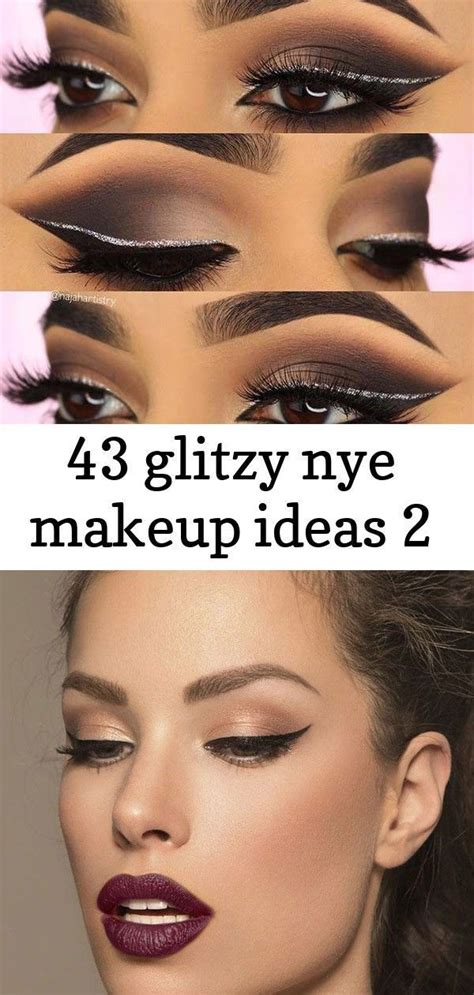 43 Glitzy Nye Makeup Ideas 2 Glittereyeliner Smokey Eye And Glam