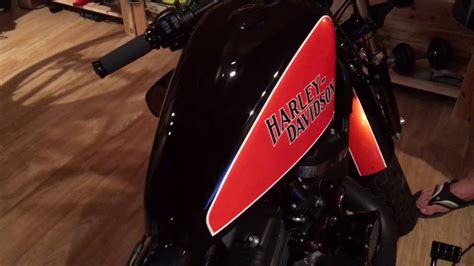 Beautiful harley with custom ghost skull paint job. Harley Davidson Sportster 48 paint job - YouTube
