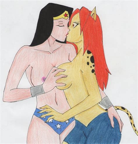 Rule 34 2girls Cheetah Dc Dc Comics Female Groping Breasts Kissing Multiple Girls Rukia3738