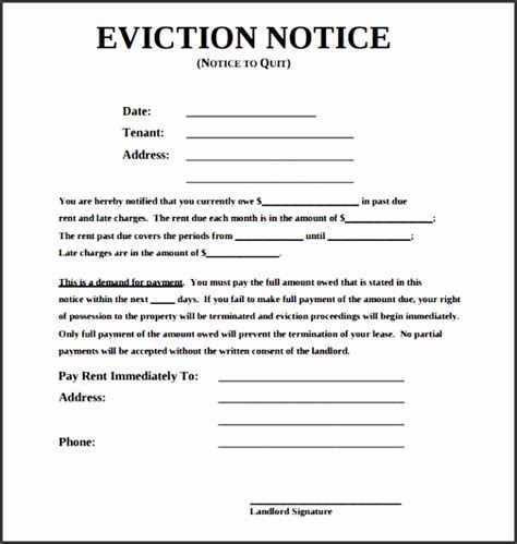 Alabama Eviction Notice Template