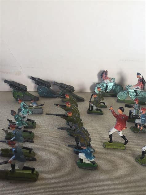 Antique Tin Toy Soldiers Etsy