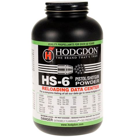 Hodgdon Hs6 Pistol And Shotgun Powder 1 Lb