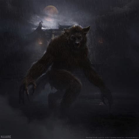 The Elder Scrolls Legends Companions Werewolf By Tyler Thull Werewolf