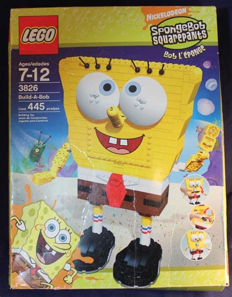 nickelodeon spongebob squarepants lego set no 3826 build a bob nickelodeon spongebob