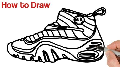 How To Draw Nike Air Shoes Sneakers Drawing Sneakers Drawing Nike