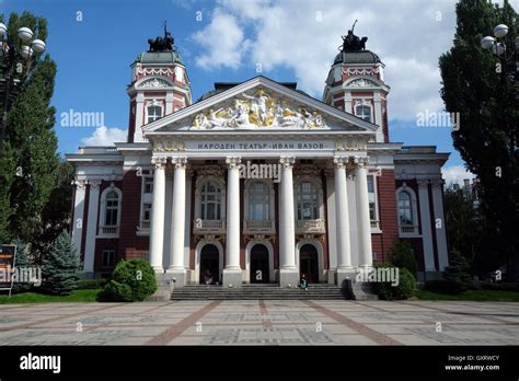The Ivan Vazov National Theatre Sofiabulgaria Stock Photo Alamy