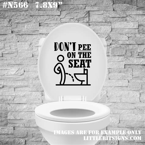 Don T Pee On The Seat Mom Of Babes Bathroom Decal Etsy