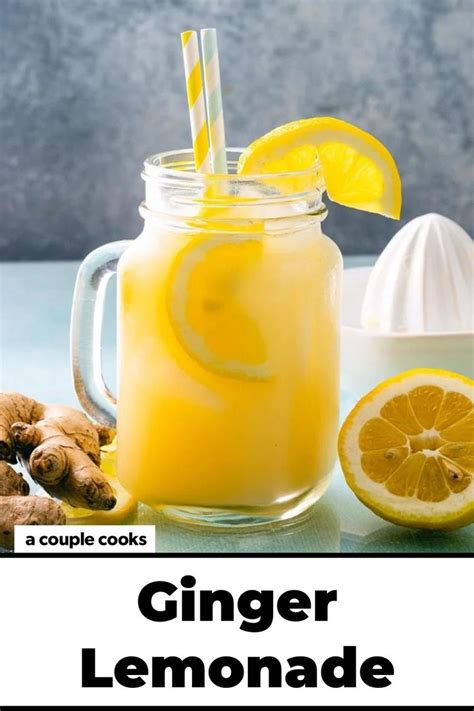 Ginger Lemonade Recipe Ginger Recipes Ginger Lemonade Lemonade