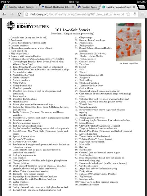 The low sodium diet for lower blood pressure. Low sodium snacks, courtesy of: http://nwkidney.org/docs ...