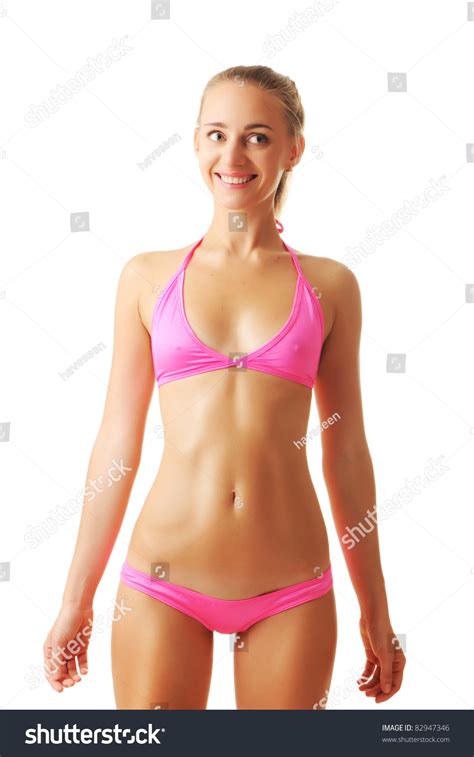 sexy tan woman bikini isolated on ภาพสต็อก 82947346 shutterstock