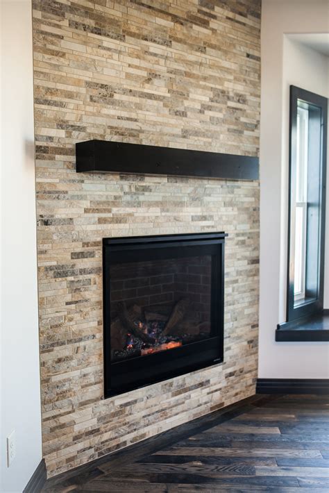 Maybe you would like to learn more about one of these? Corner angle tiled fireplace surround wall | Fireplace ...