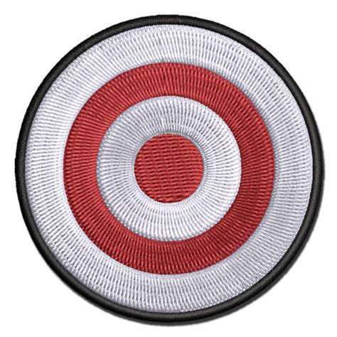 Bullseye Target Multi Color Embroidered Iron On Patch Applique Ebay
