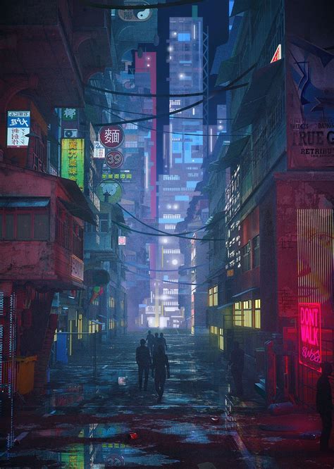 Anime Night Street Wallpaper