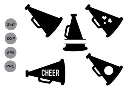 Download Cheer Megaphone SVG Cut Files Graphic by CosmosFineArt - Creative Fabrica