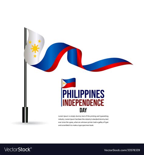 Happy Philippines Independence Day Celebration Vector Image