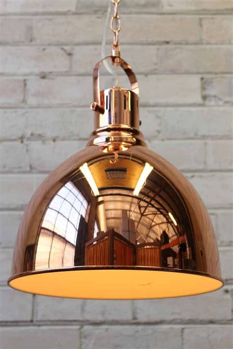 These lights are typically suspended from a chain, cord, or reinforced cable and can be hung at varying heights. Copper Dome Pendant Light in 2020 | Copper lighting, Pendant light fixtures, Large pendant lighting