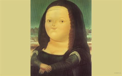 Free Download Mona Lisa Fernando Botero Wallpaper Painting Art