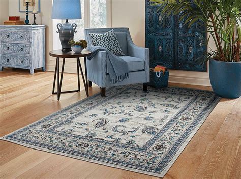 Traditional Area Rugs 8x10 Contemporary Blue Living Room
