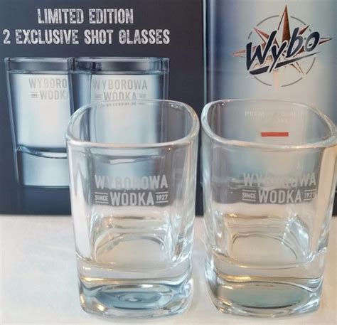 Vodka Wodka Wyborowa Set Of 2 Rocks Glass Heavy Glass Bottom New Vodka