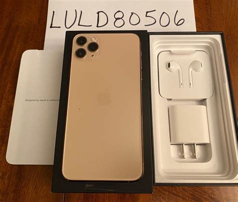 Apple Iphone 11 Pro Max Atandt Gold 256gb A2161 Luld80506 Swappa