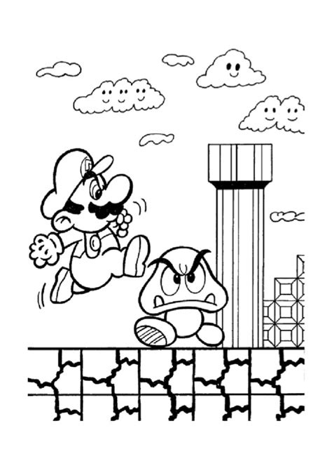 Free Printable Super Mario Coloring Free Printable Coloring Home