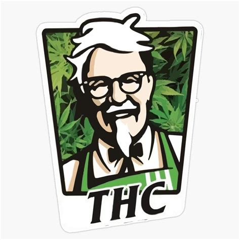 Thc Kfc Design Sticker Decal Vinyl Bumper Sticker Decal