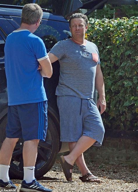 Jamie Oliver Is Spotted Outside His London Home Following Lockdown At