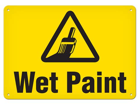 Wet Paint Sign Incom Manufacturing